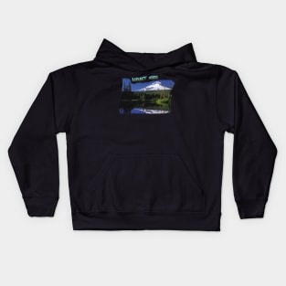 Oregon State Outline (Mount Hood) Kids Hoodie